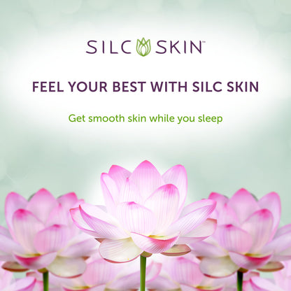 Application of Silc Skin chest pad for anti-aging care