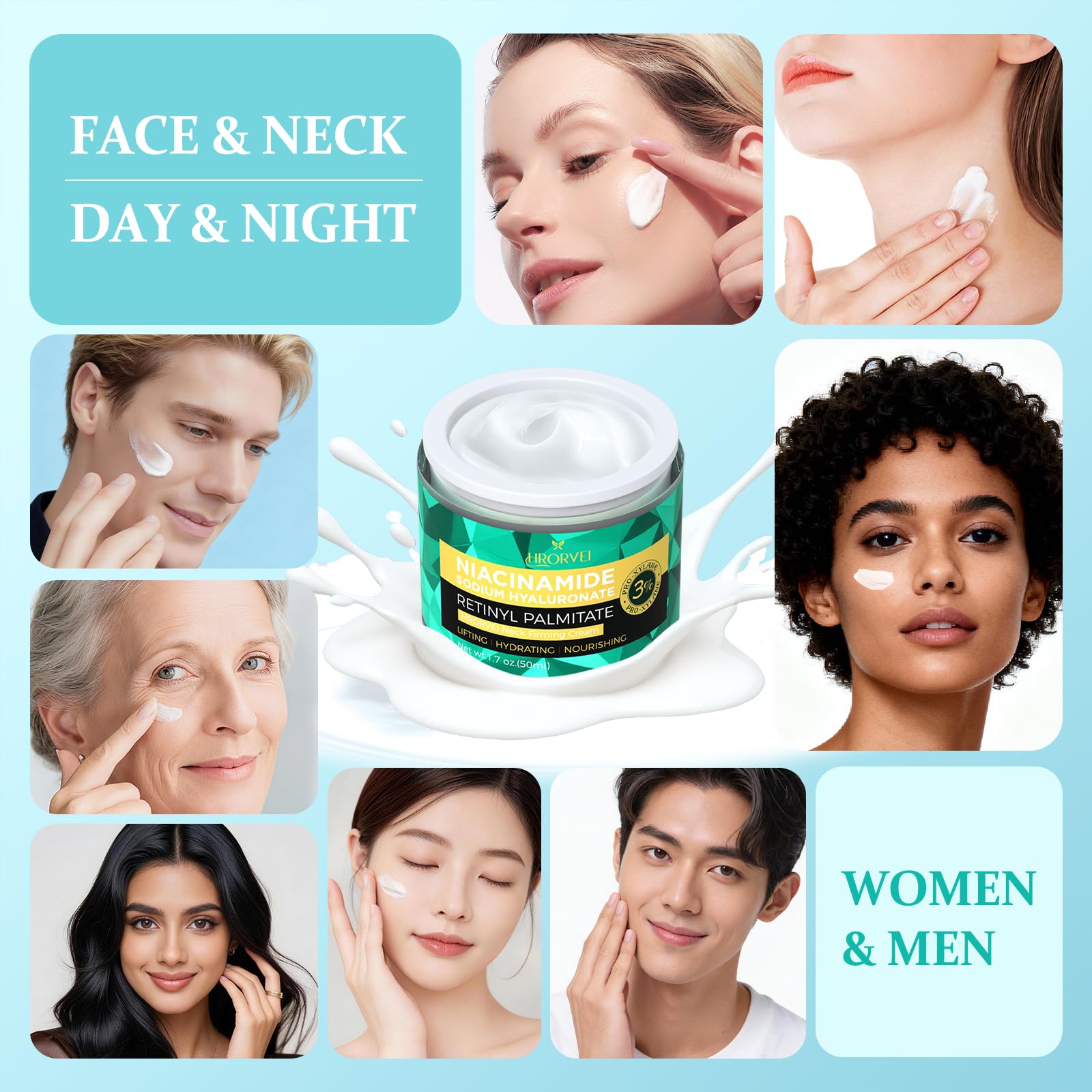 Ippurger anti-aging neck cream product packaging