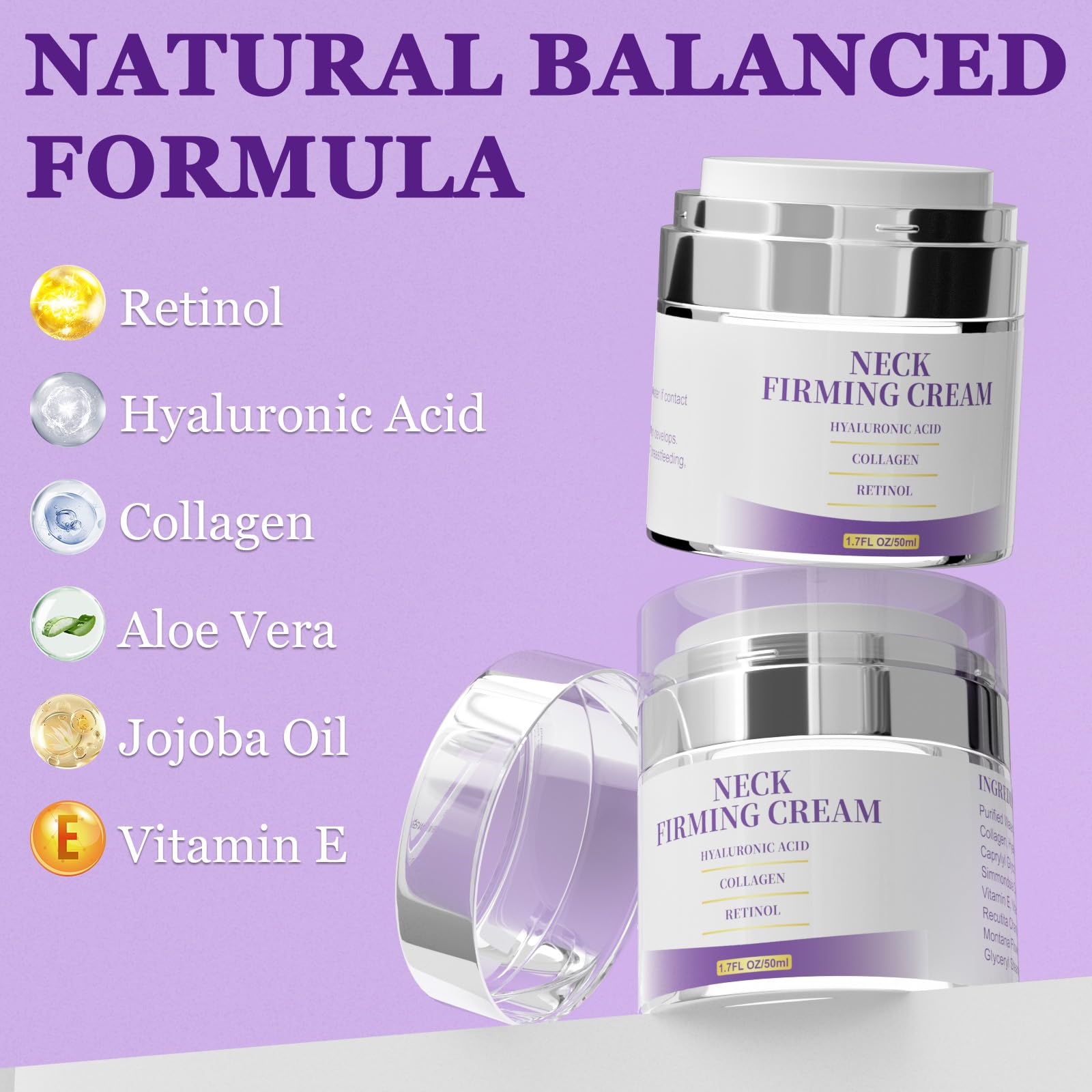 Back of Ippurger retinol firming cream bottle with usage details