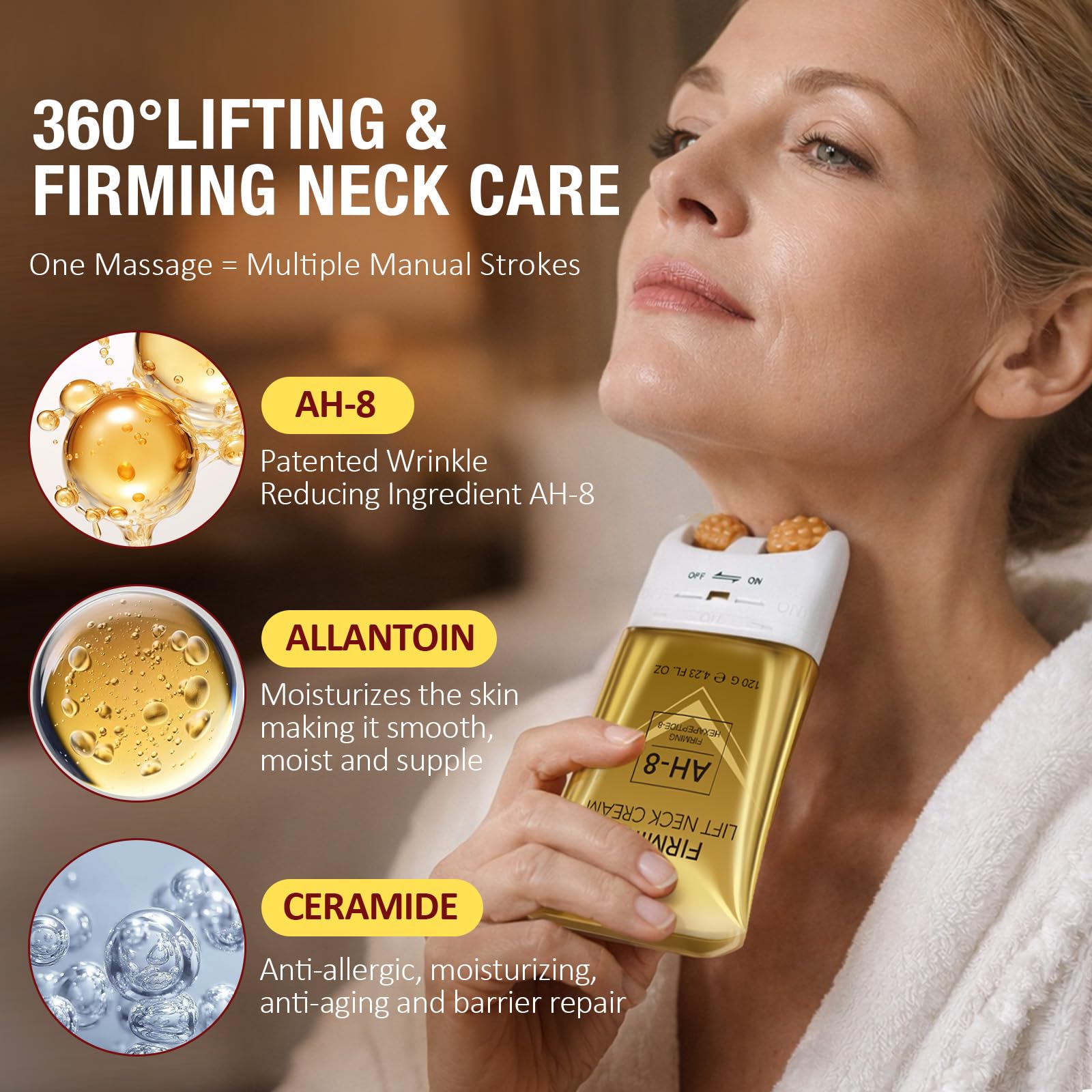Detailed label view of BKKTfBWK neck firming cream