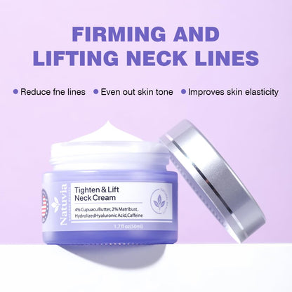 Natuvia neck firming moisturizer packaging