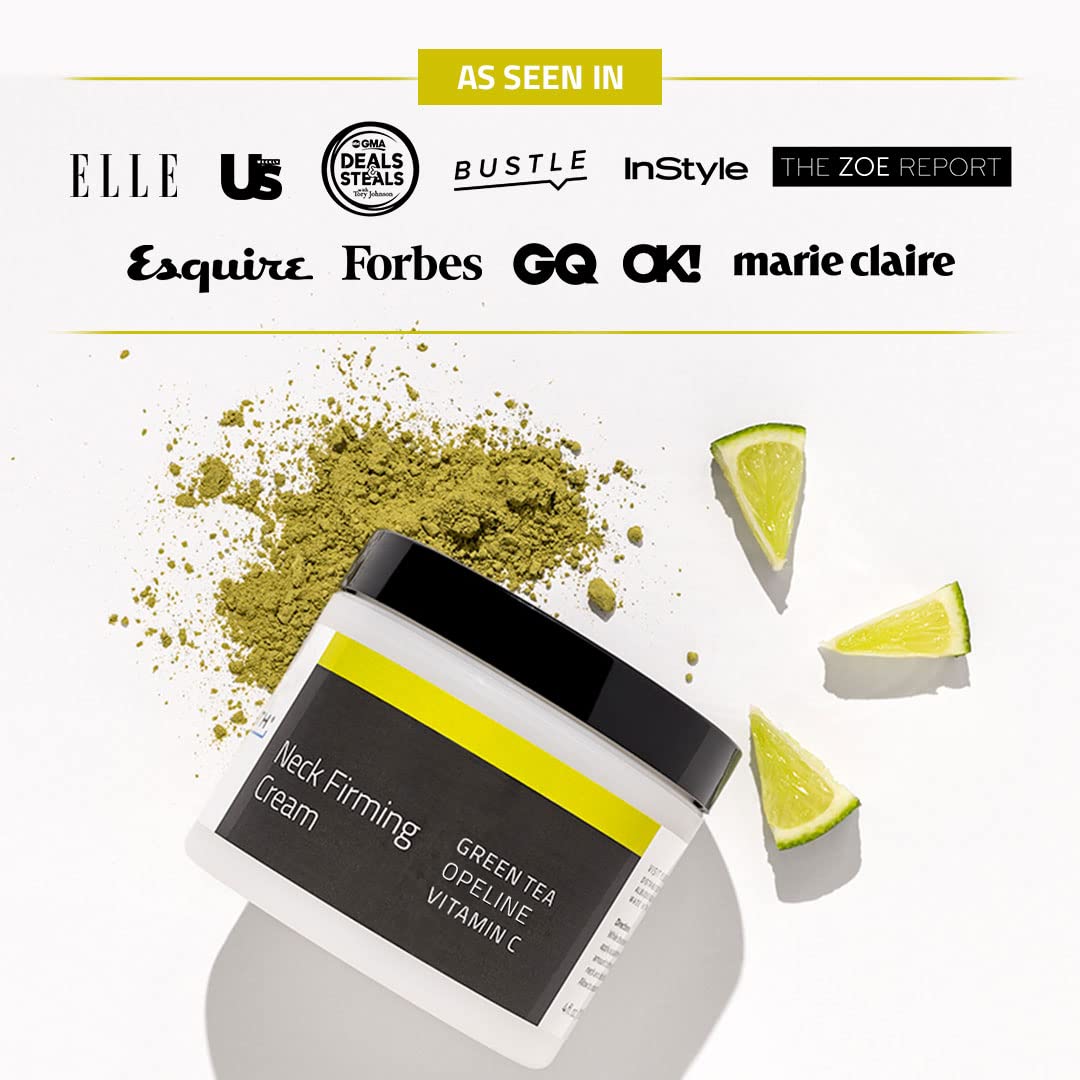 Yeouth neck moisturizer jar packaging showing anti-aging benefits