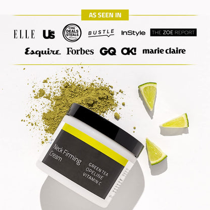 Yeouth neck moisturizer jar packaging showing anti-aging benefits
