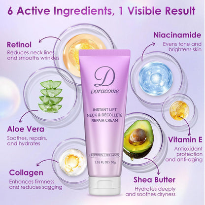 Doracome imported USA beauty skincare product bottle close up view