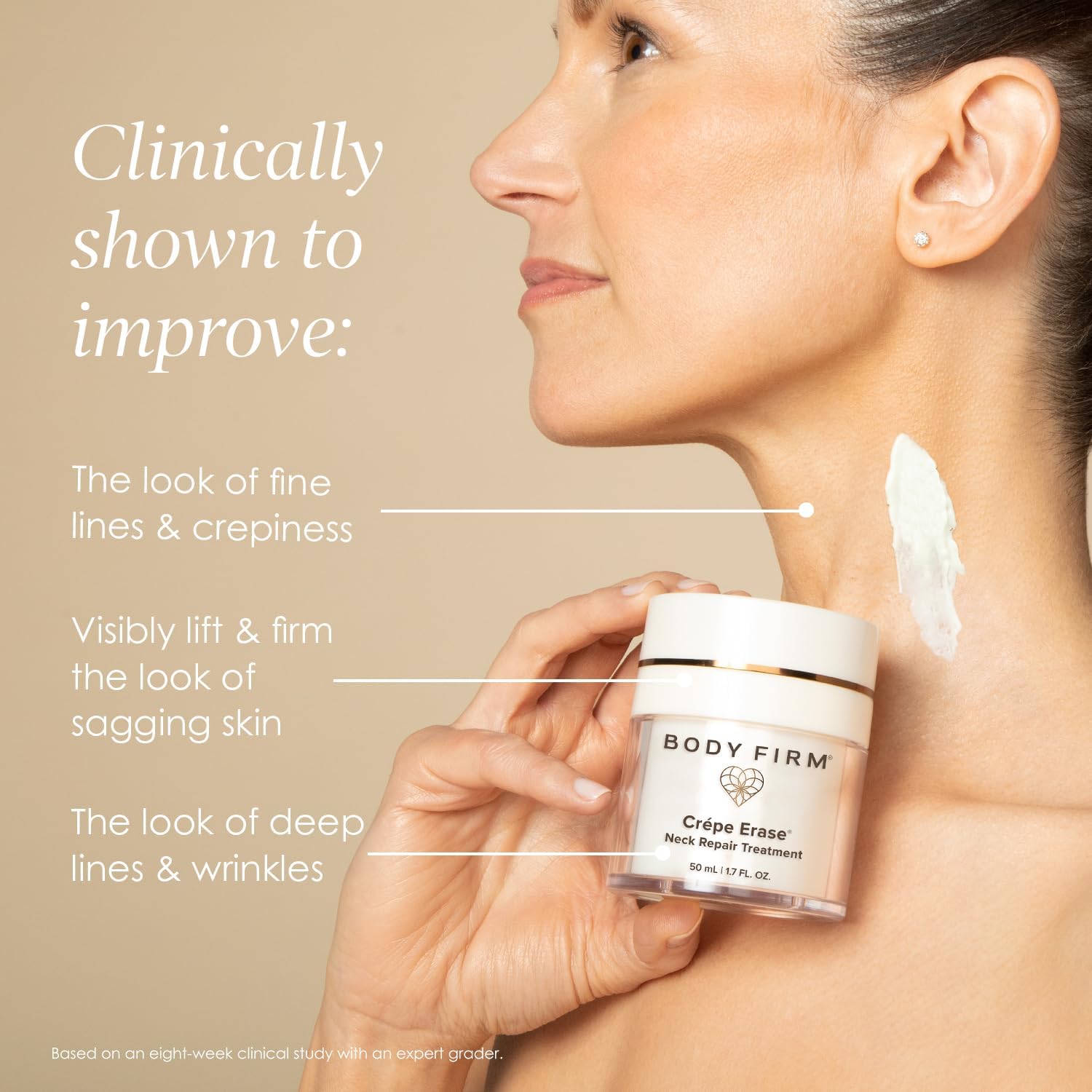 Body Firm Crepe Erase anti aging cream side profile