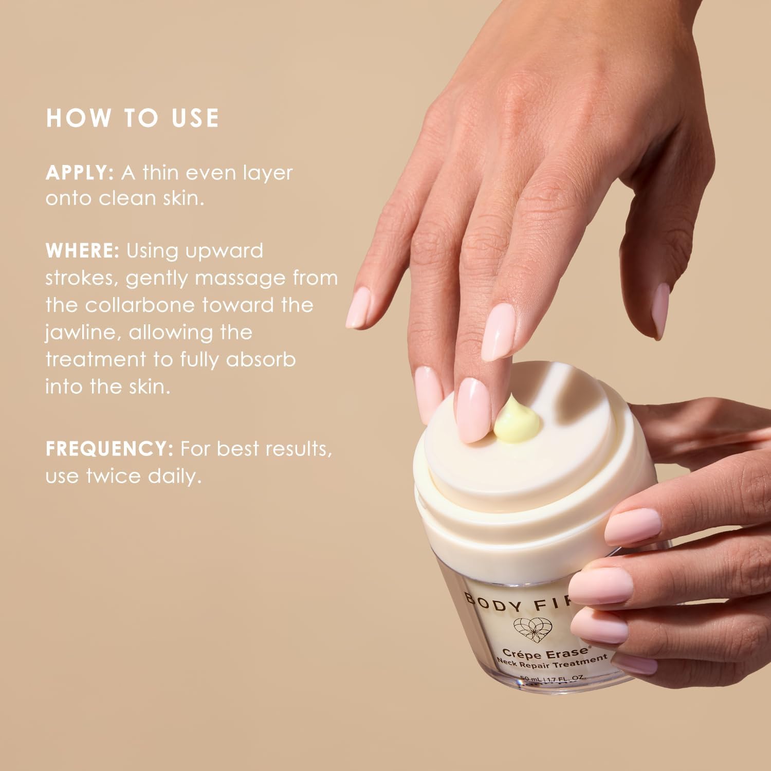 Texture of Body Firm Crepe Erase neck firming cream