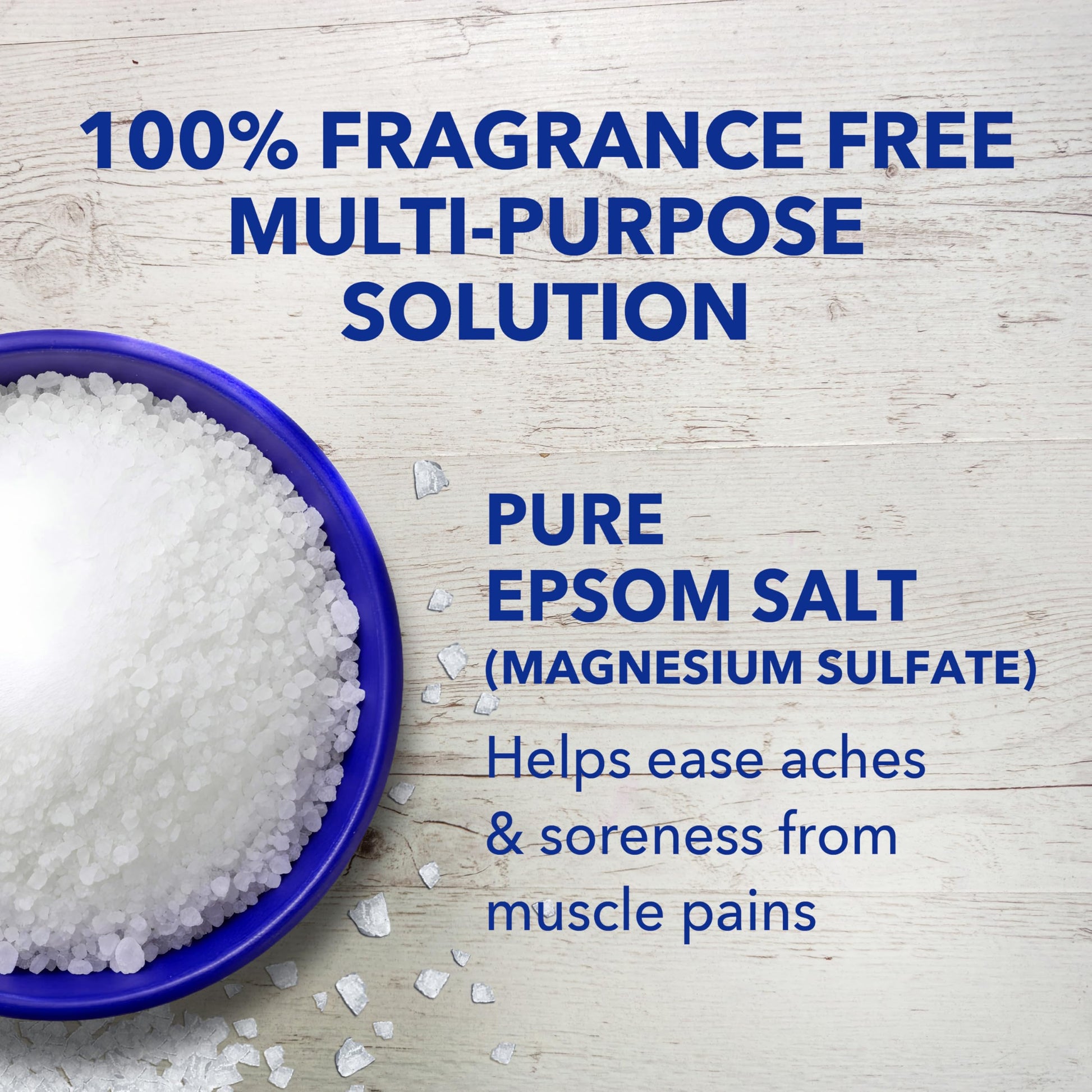 Premium imported Dr Teal's fragrance free magnesium soaking solution being poured into warm bathwater