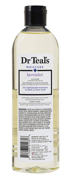 Dr Teal's Lavender Body Oil label and key ingredients