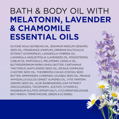 Pouring a capful of Dr Teal's paraben free moisturizing bath oil for a soothing evening soak