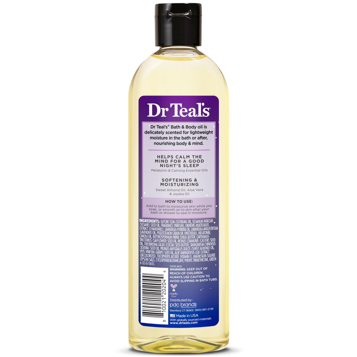 Dr Teal's authentic USA sourced beauty product packaging
