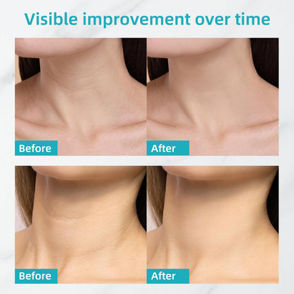 Lightweight non-greasy hydrating neck cream texture designed for rapid absorption on decollete.