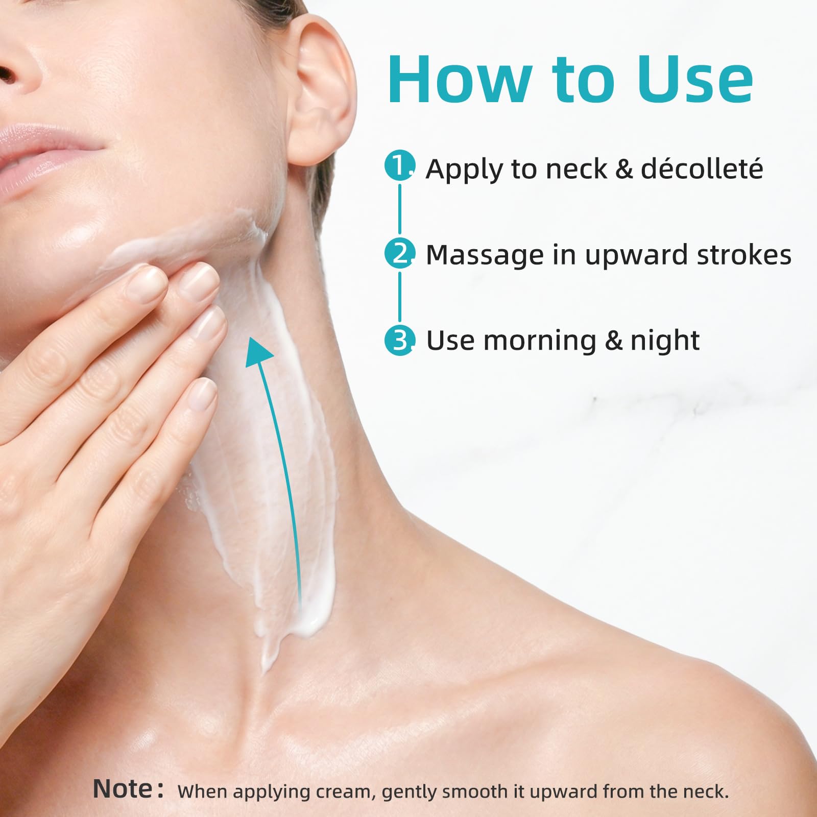 Girl's Side neck and jawline lifting formula featuring ceramide barrier repair benefits.
