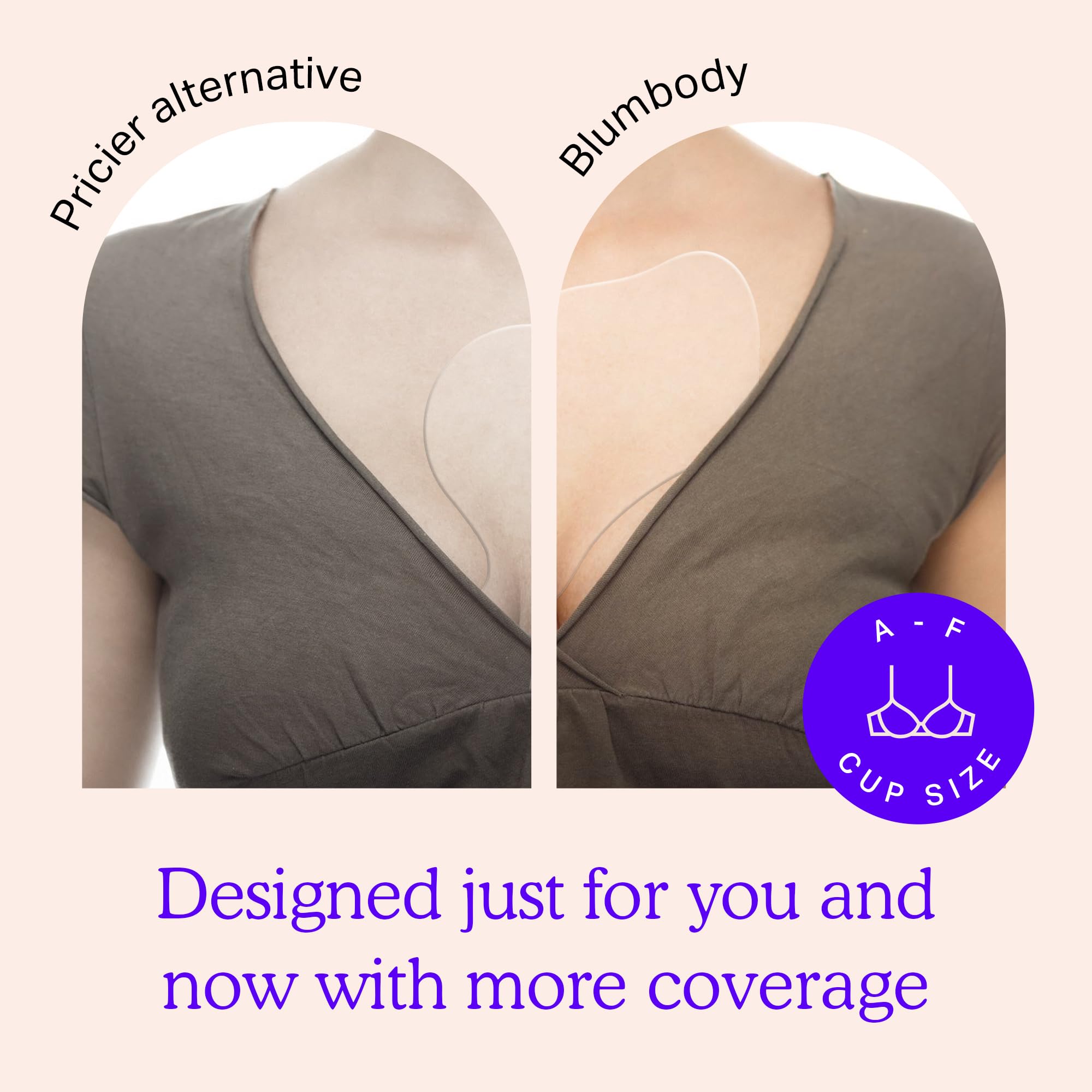 Blumbody chest smoothing patches showing butterfly design