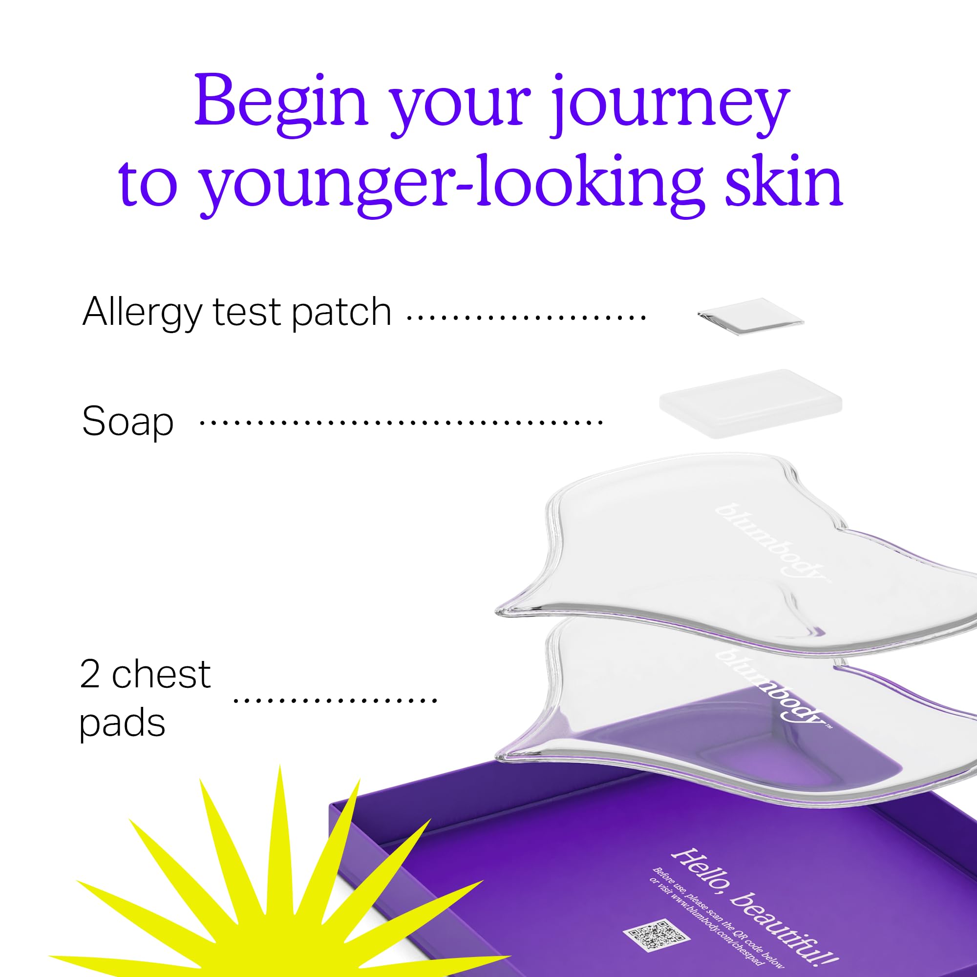 Close up of medical grade silicone chest wrinkle pads