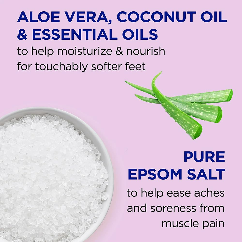 Dr. Teal's softening remedy foot scrub with aloe vera and coconut oil for calluses.