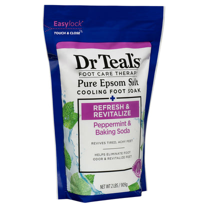 Dr Teal's therapeutic epsom salt foot bath pouch back ingredient facts