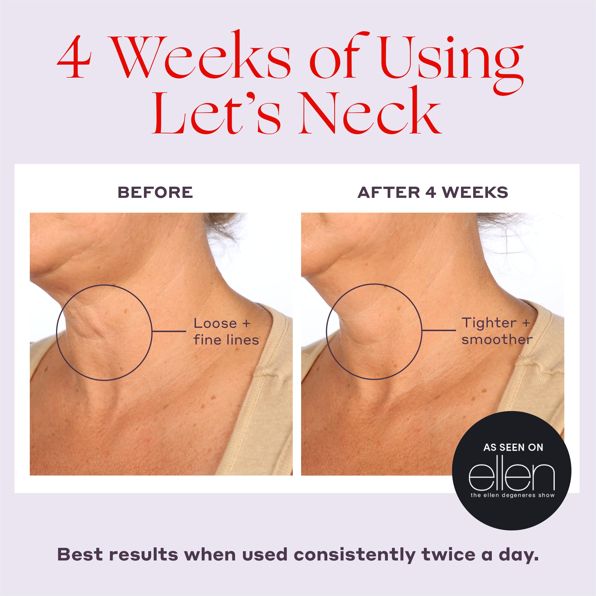 Womaness Let’s Neck firming serum packaging details