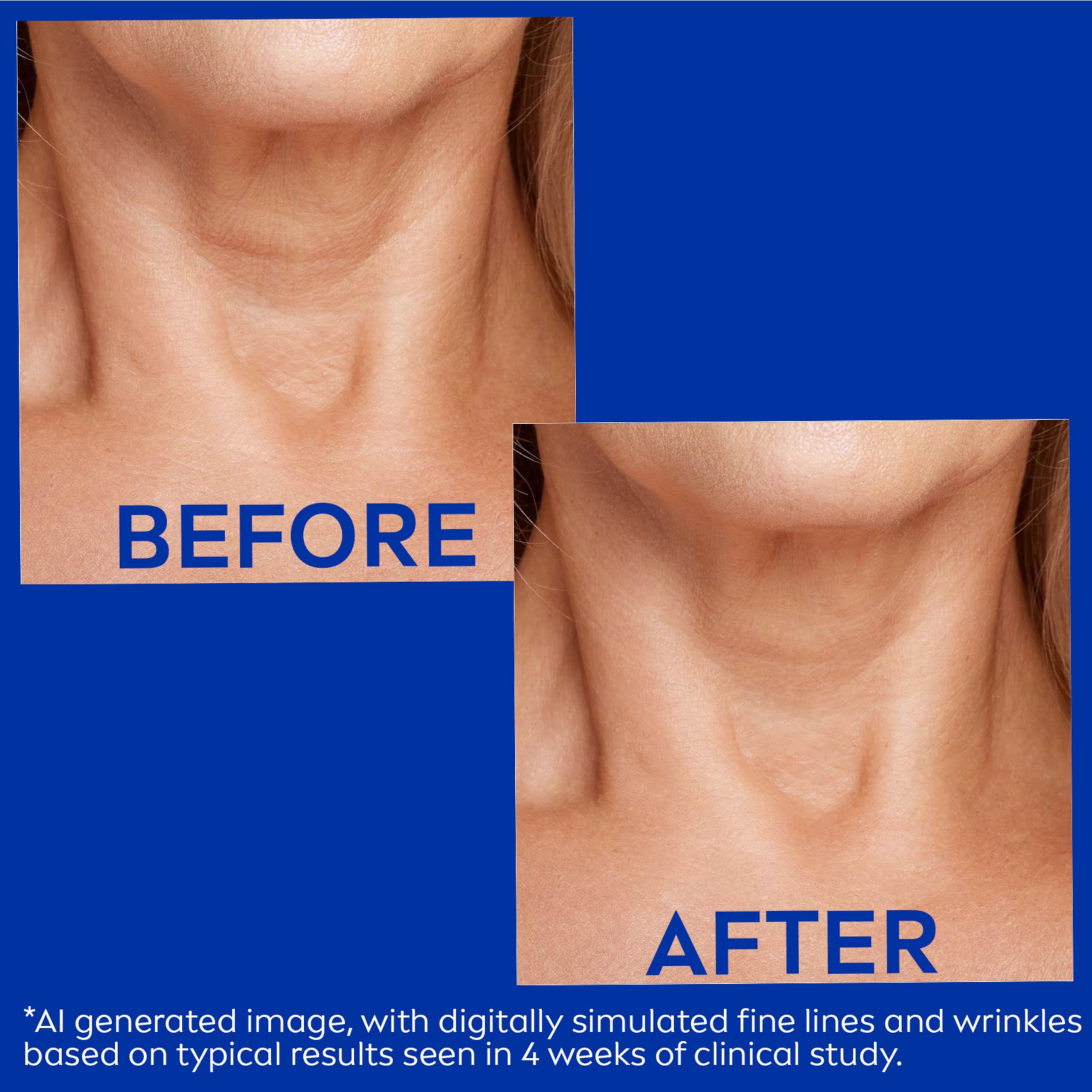 Nivea neck and chest cream branding and product size detail