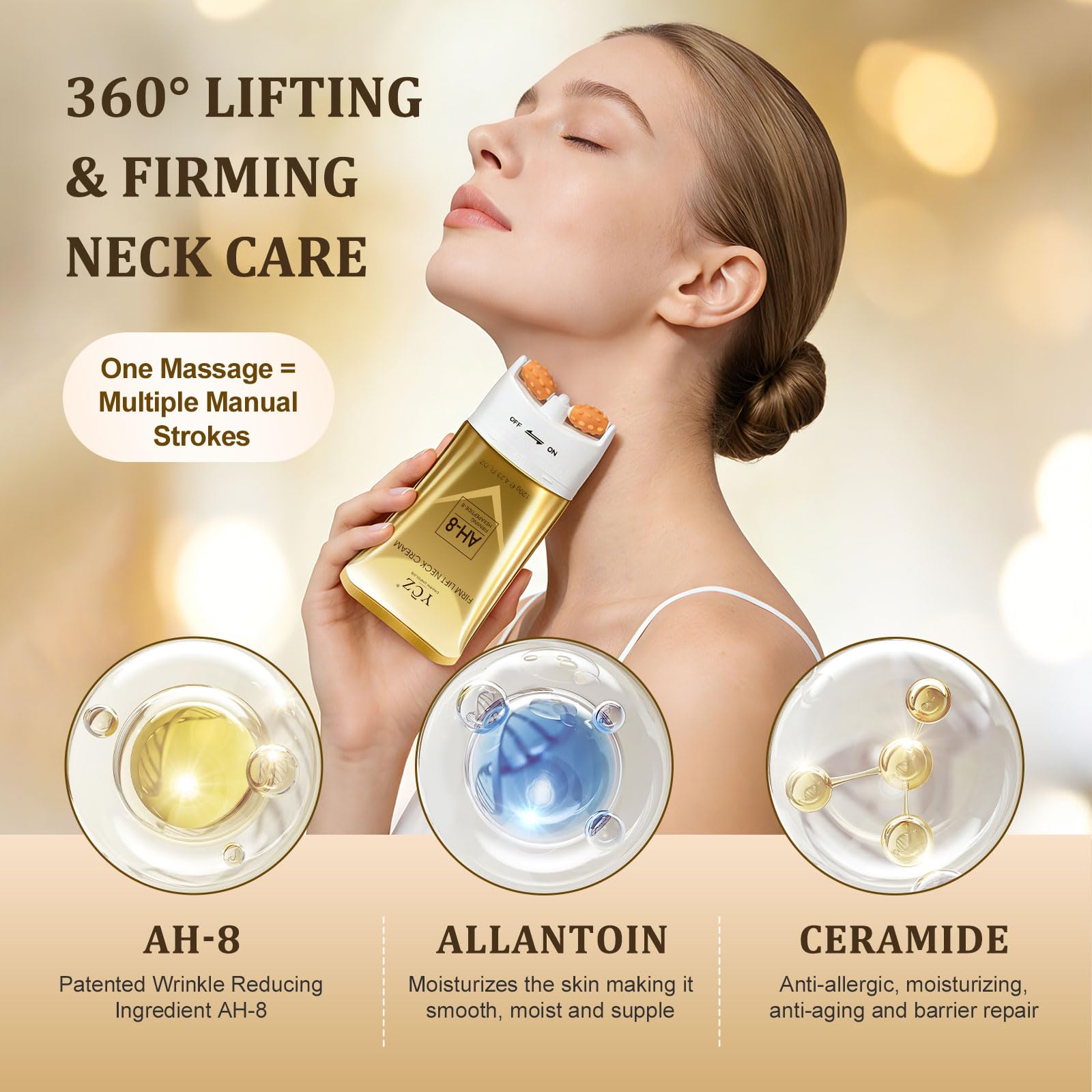 Ycz Anti-Aging Neck and Eye Care Set components