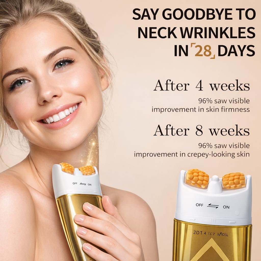 Ycz AH-8 Neck Cream application demonstration on neck and chest