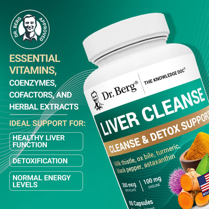 Premium USA imported Dr Berg Liver Repair 60 vegetable capsules bottle