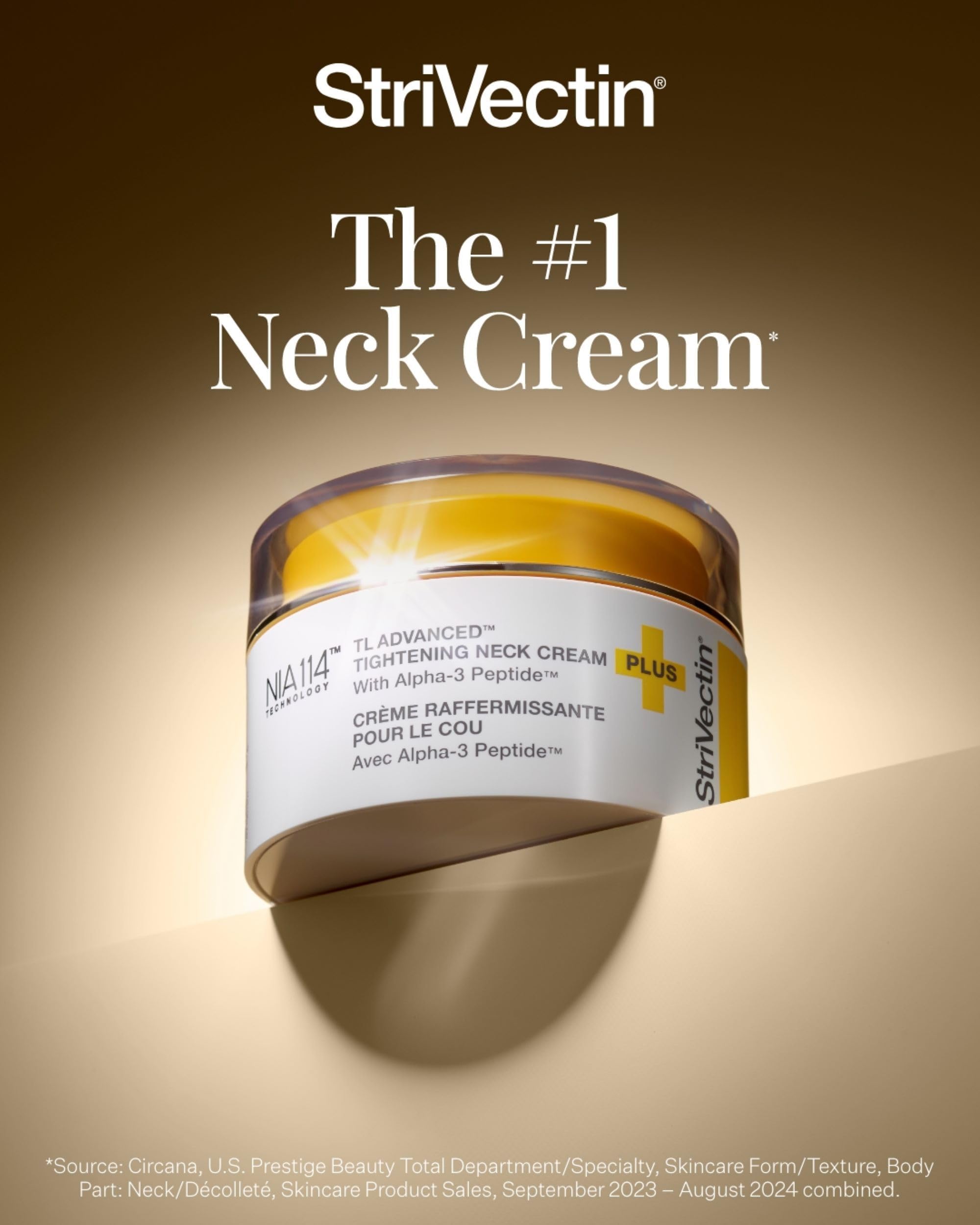 StriVectin neck cream product packaging for firming and lifting