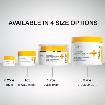 StriVectin skincare collection packaging for neck and decollete