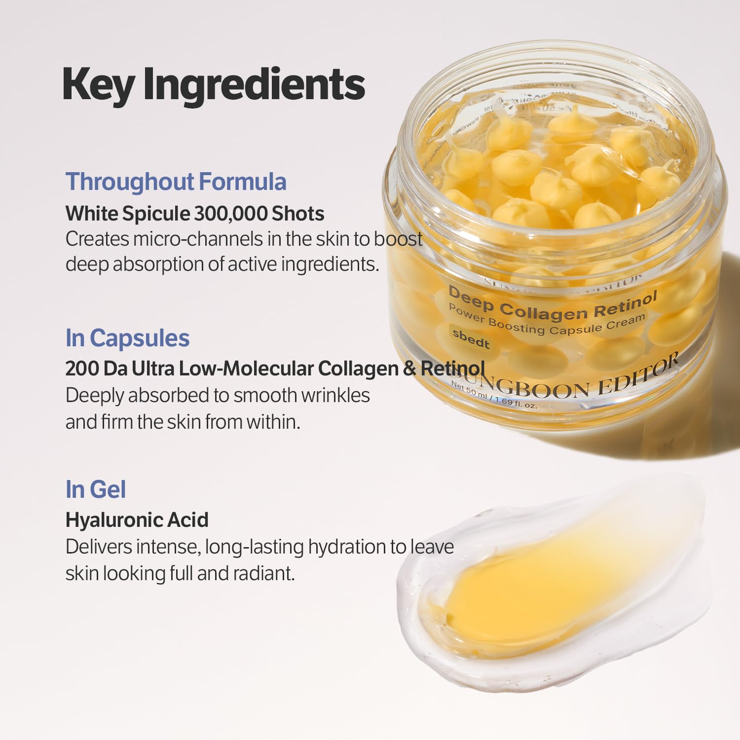 Side view of Sungboon Editor anti-aging face cream jar