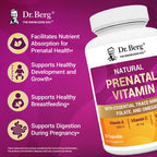 Dr. Berg Natural Prenatal Vitamins capsule size and texture view