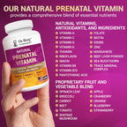 Dr. Berg Natural Prenatal Vitamins daily serving size illustration