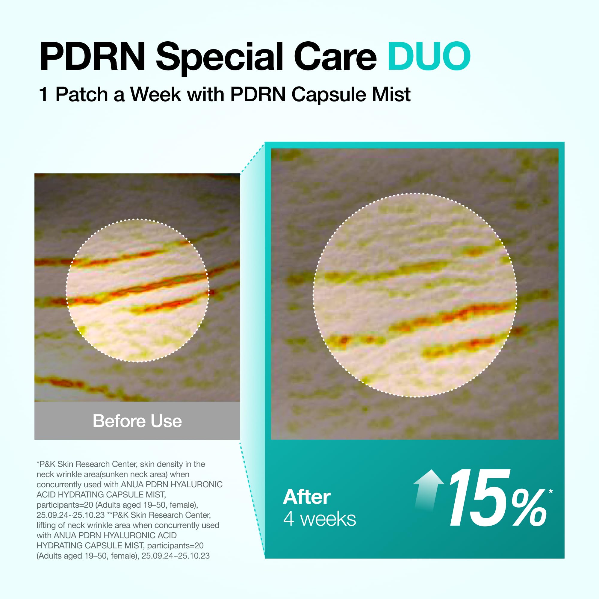 Anua high purity collagen mesh patch melting on skin