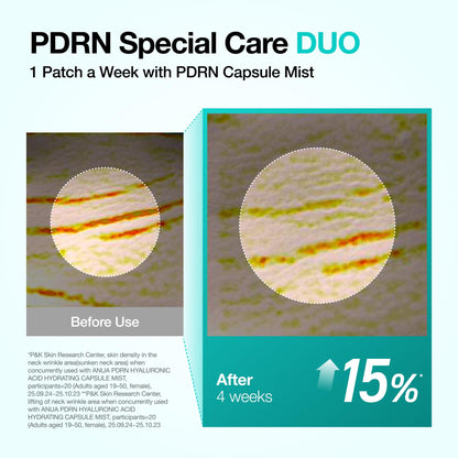 Anua high purity collagen mesh patch melting on skin