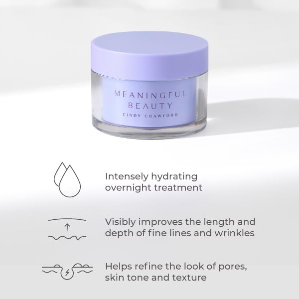 Meaningful Beauty overnight retinol repair cream texture and consistency close up