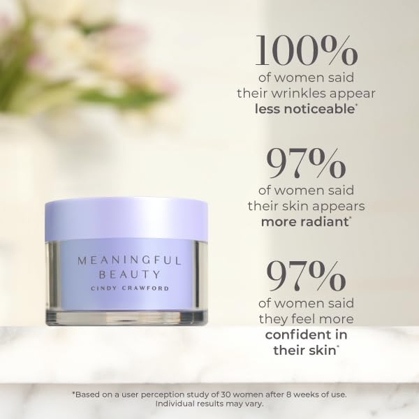 Meaningful Beauty melon extract and retinol cream opened jar showing formula