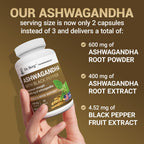 USA sourced Dr Berg Ashwagandha with black pepper extract showing barcode and verification seals