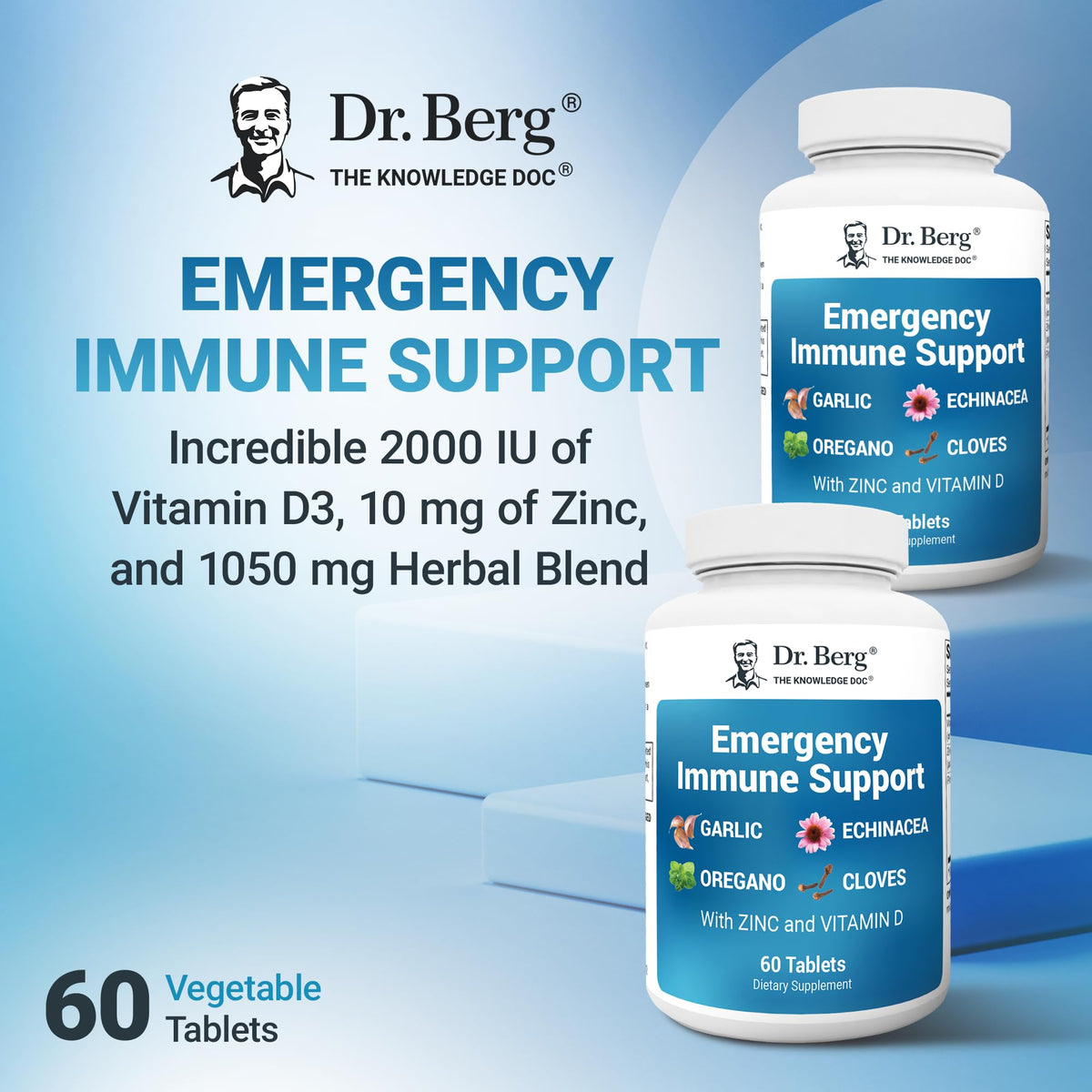 Dr. Berg Emergency Immune Support bottle side profile