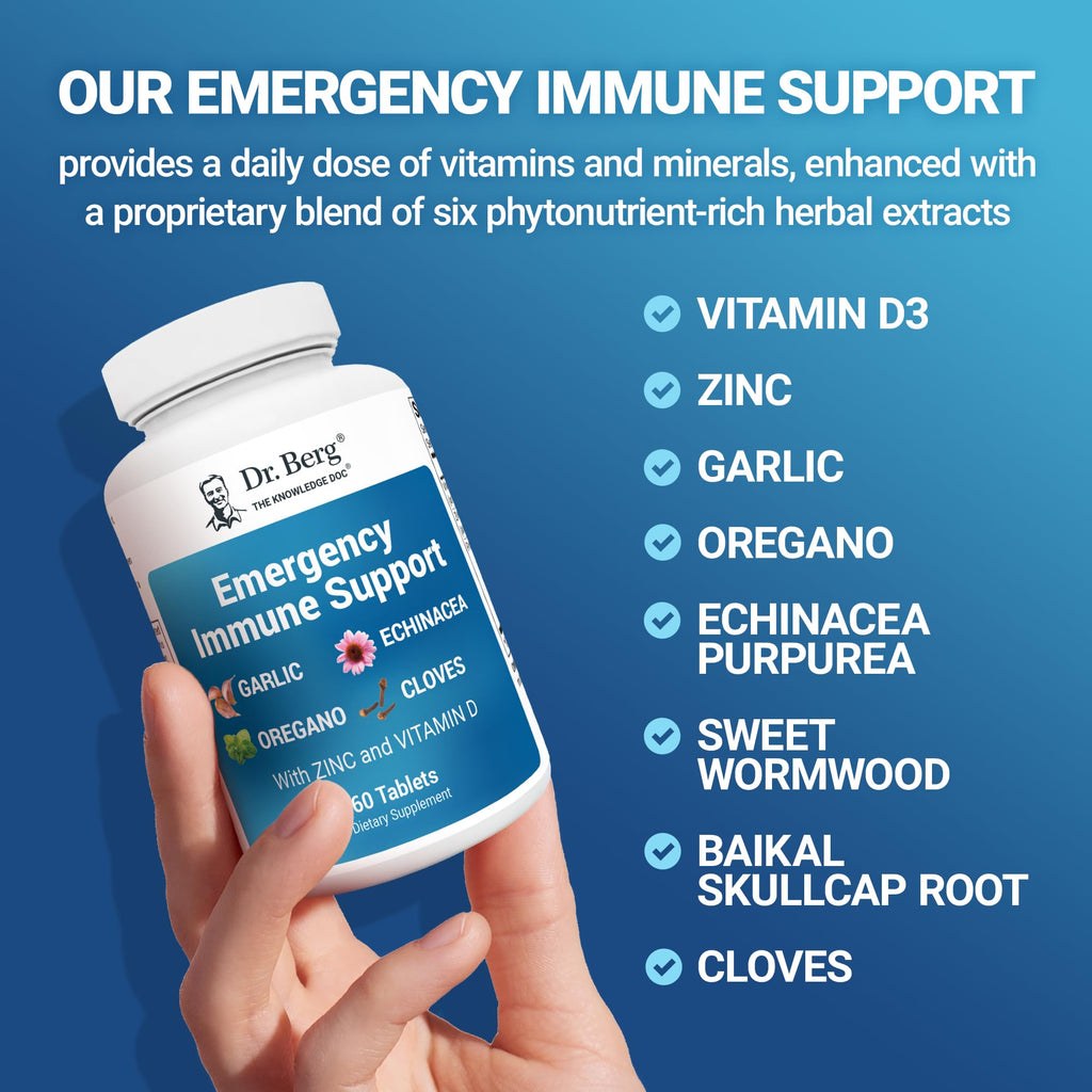 Dr. Berg Emergency Immune Support with Vitamin D3 and Zinc