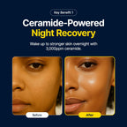 Purito Luminous Ceramide Sleeping Pack texture on skin