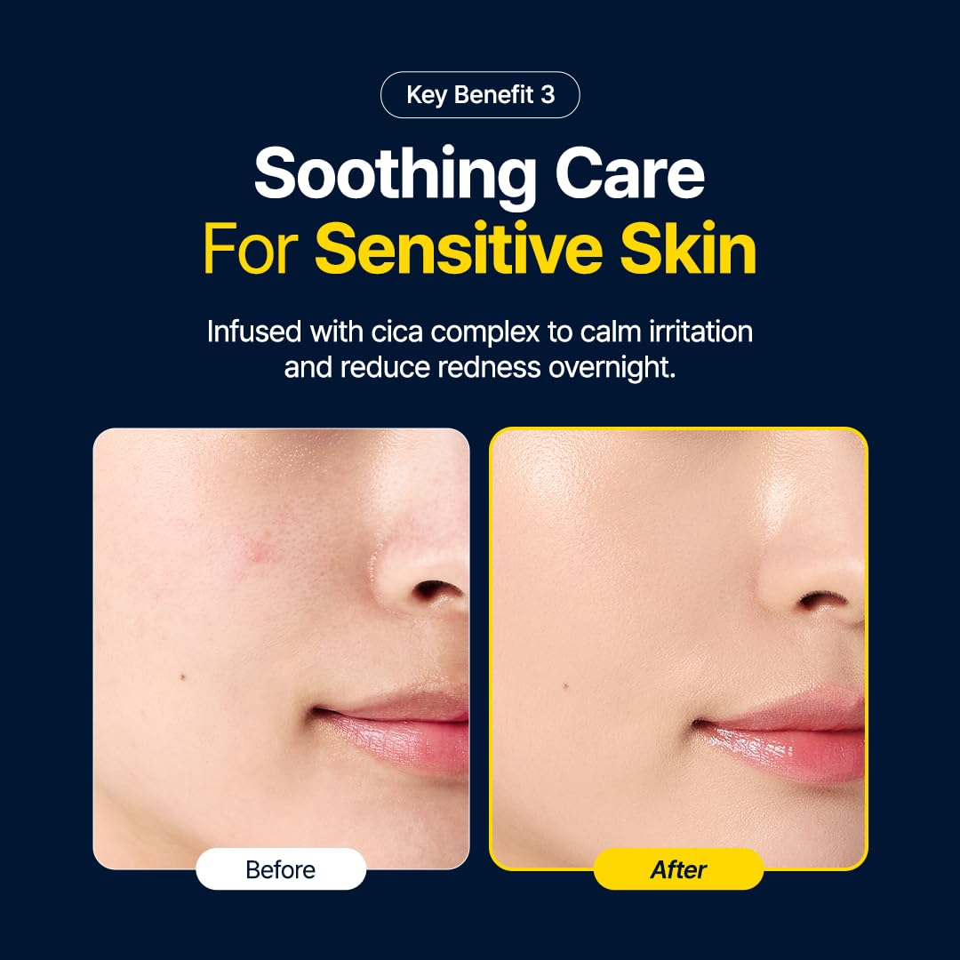 Close up look at the lightweight non greasy texture of the PURITO sleeping pack mask