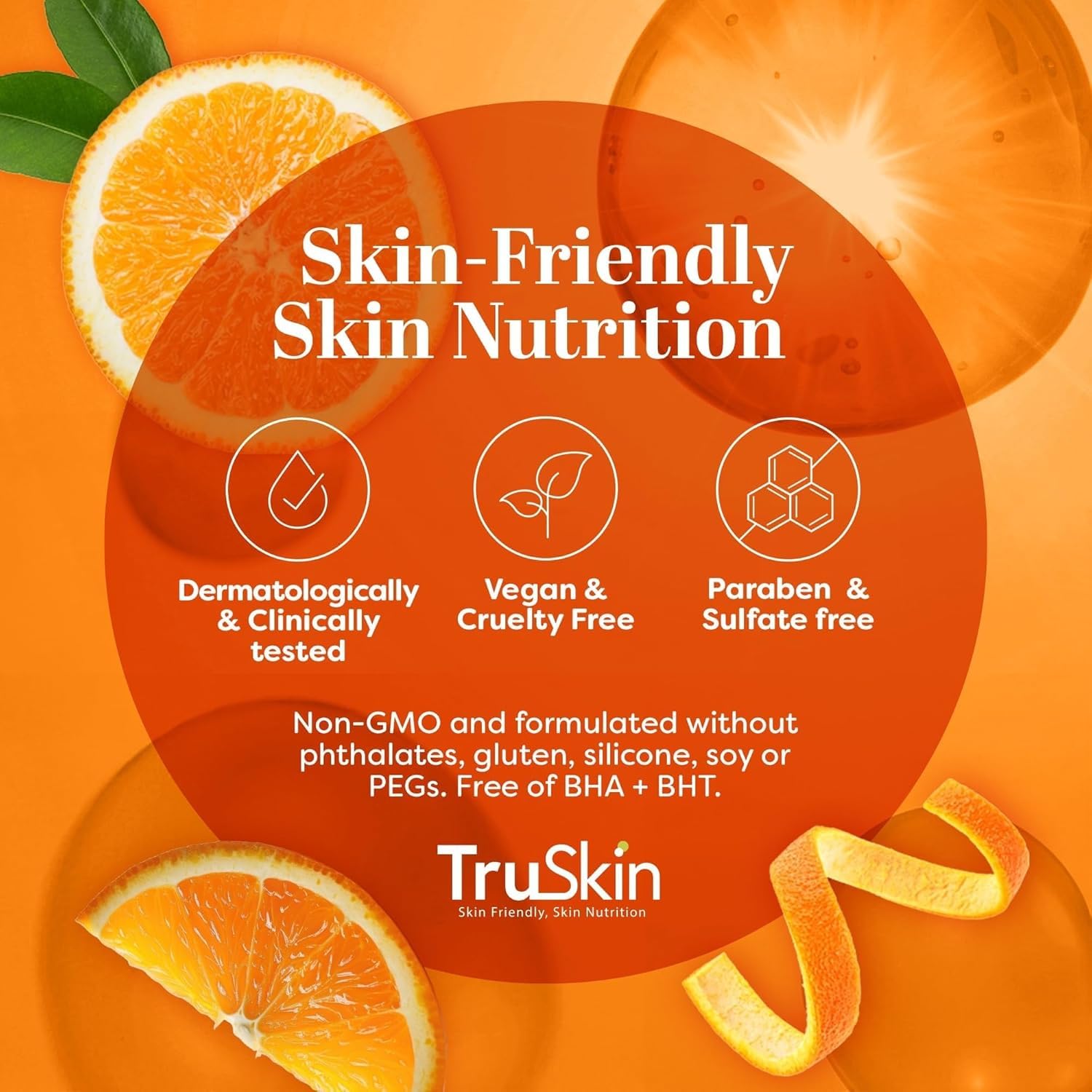 TruSkin USA imported beauty products lineup featuring the deep hydration night cream packaging