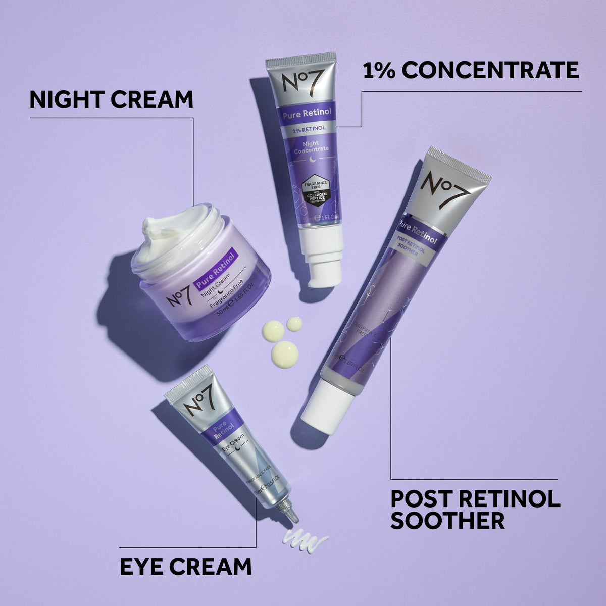 No7 Pure Retinol 1 Percent Night Concentrate size reference