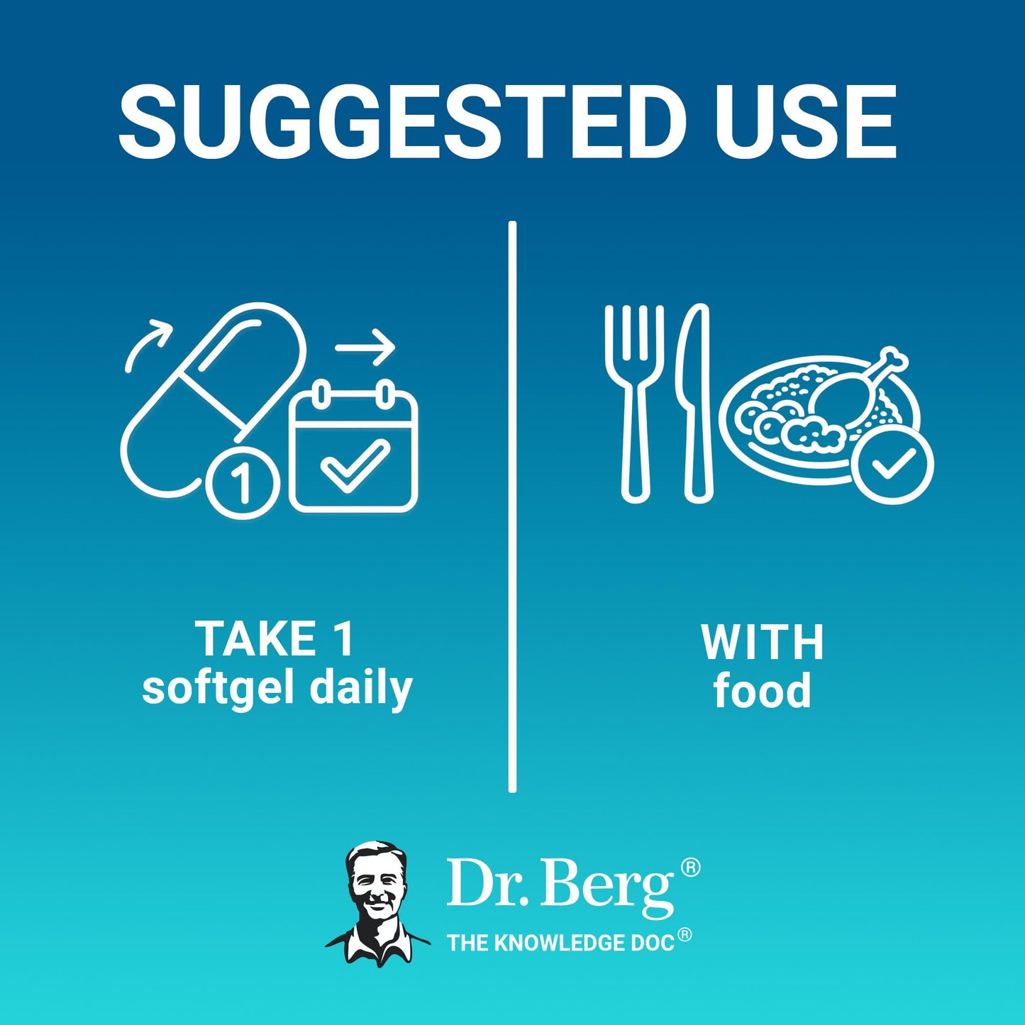 Dr. Berg maximum strength omega 3 formula with natural vitamins A and D
