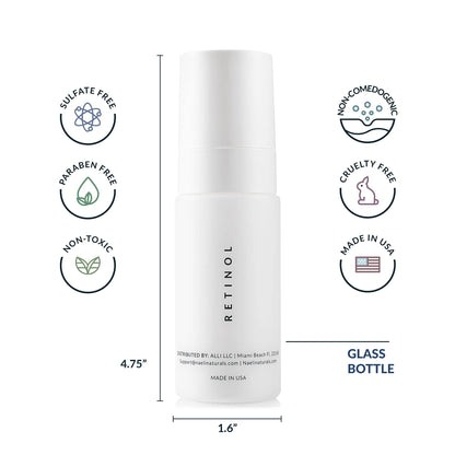 Texture shot of NAELI lightweight non greasy retinol moisturizer on skin
