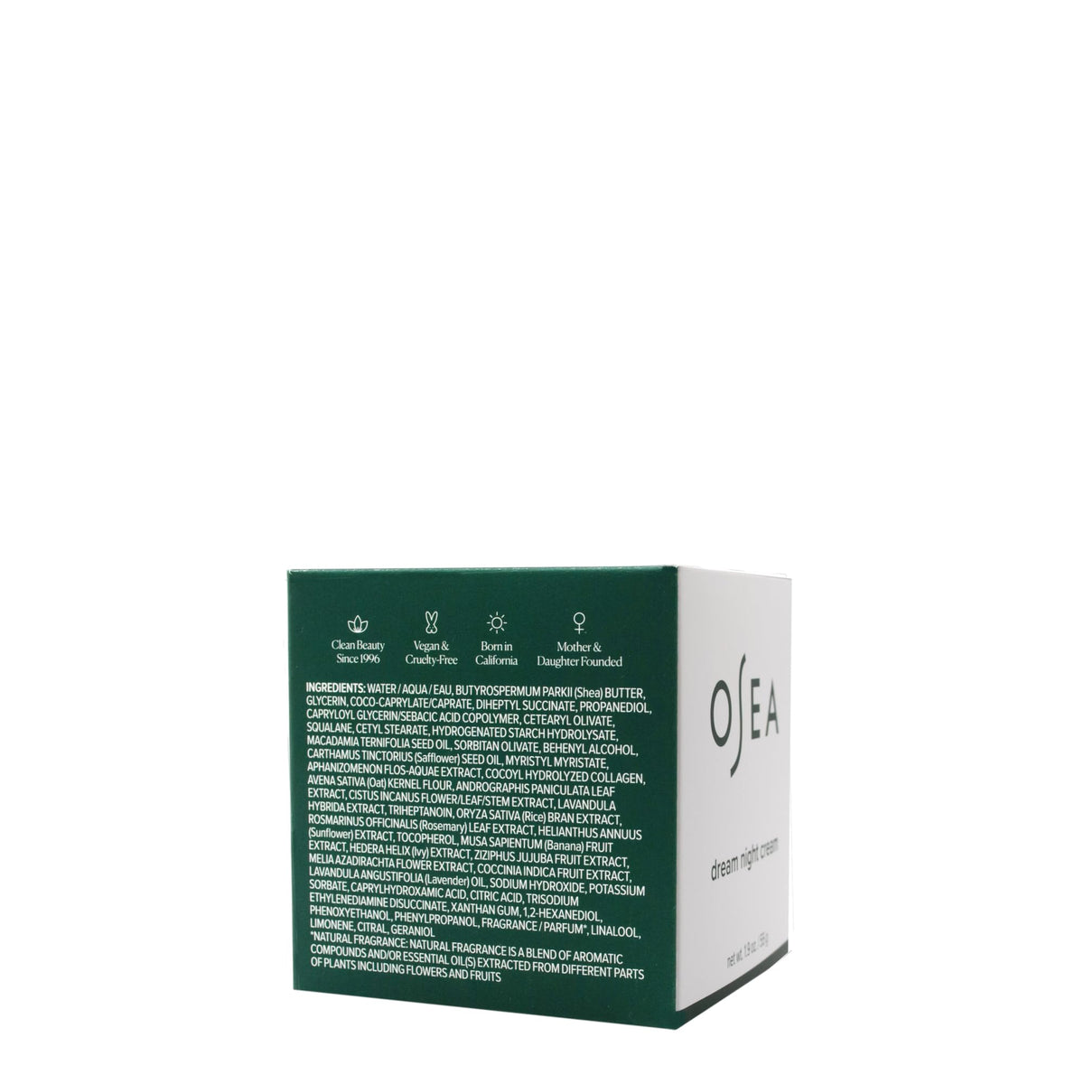 OSEA Dream Night Cream full product set angle