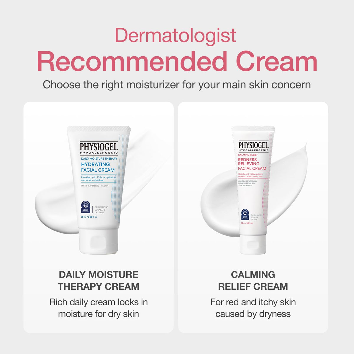 Physiogel calming relief cream cap open view