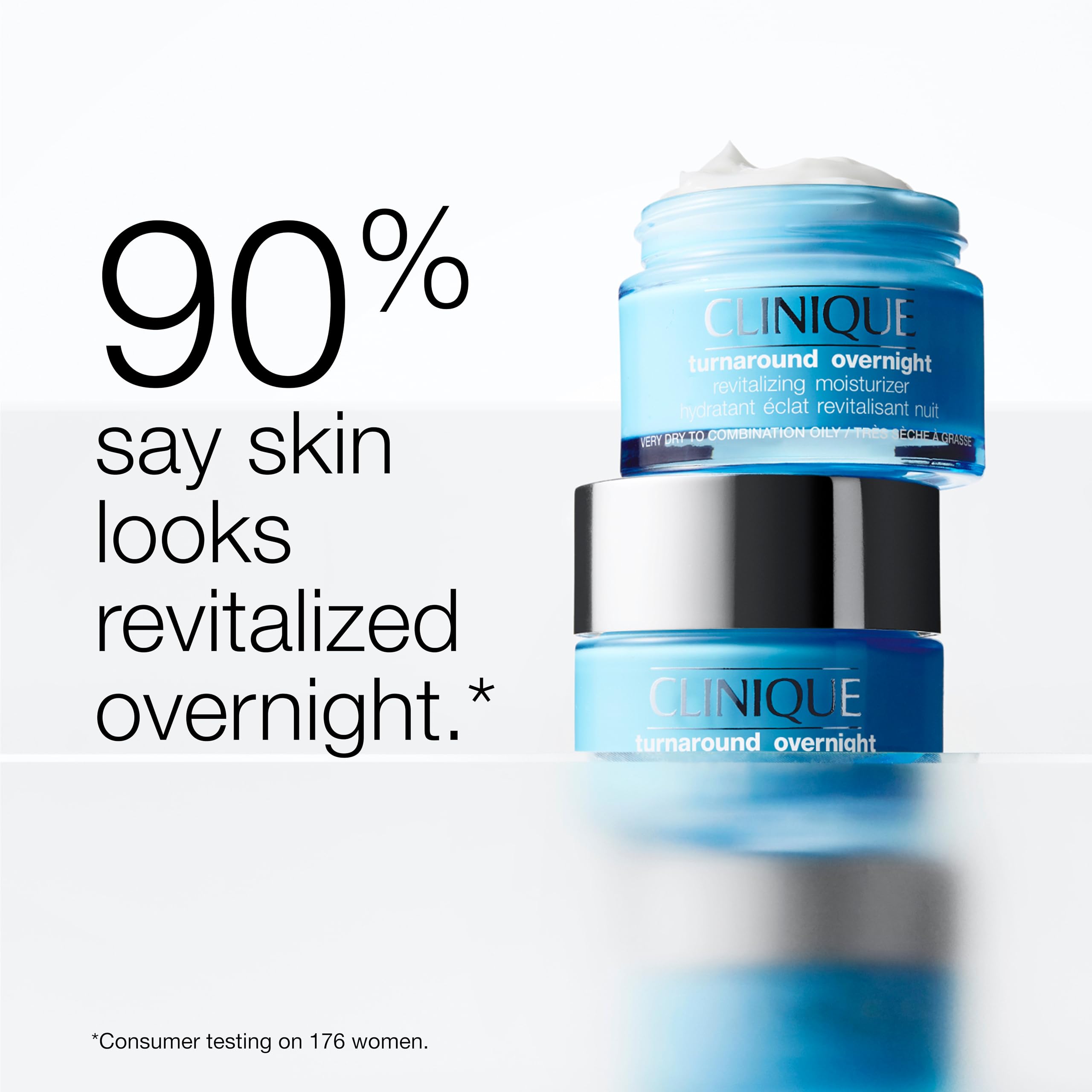 Clinique cell renewal night cream displaying the accurate fluid ounce measurement and ingredient label.