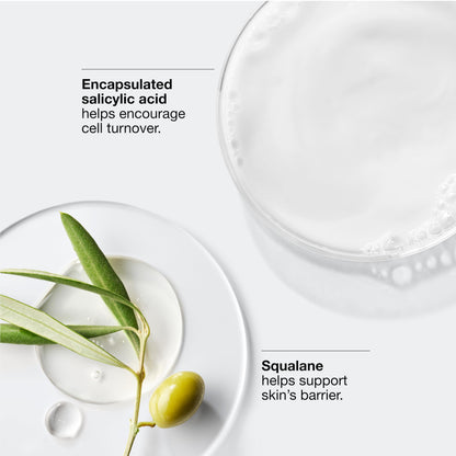 Clinique Turnaround hydrating moisturizer side view detailing skin barrier support features.