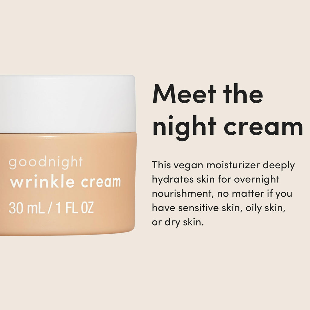 Hims Goodnight Wrinkle Cream tube angle view