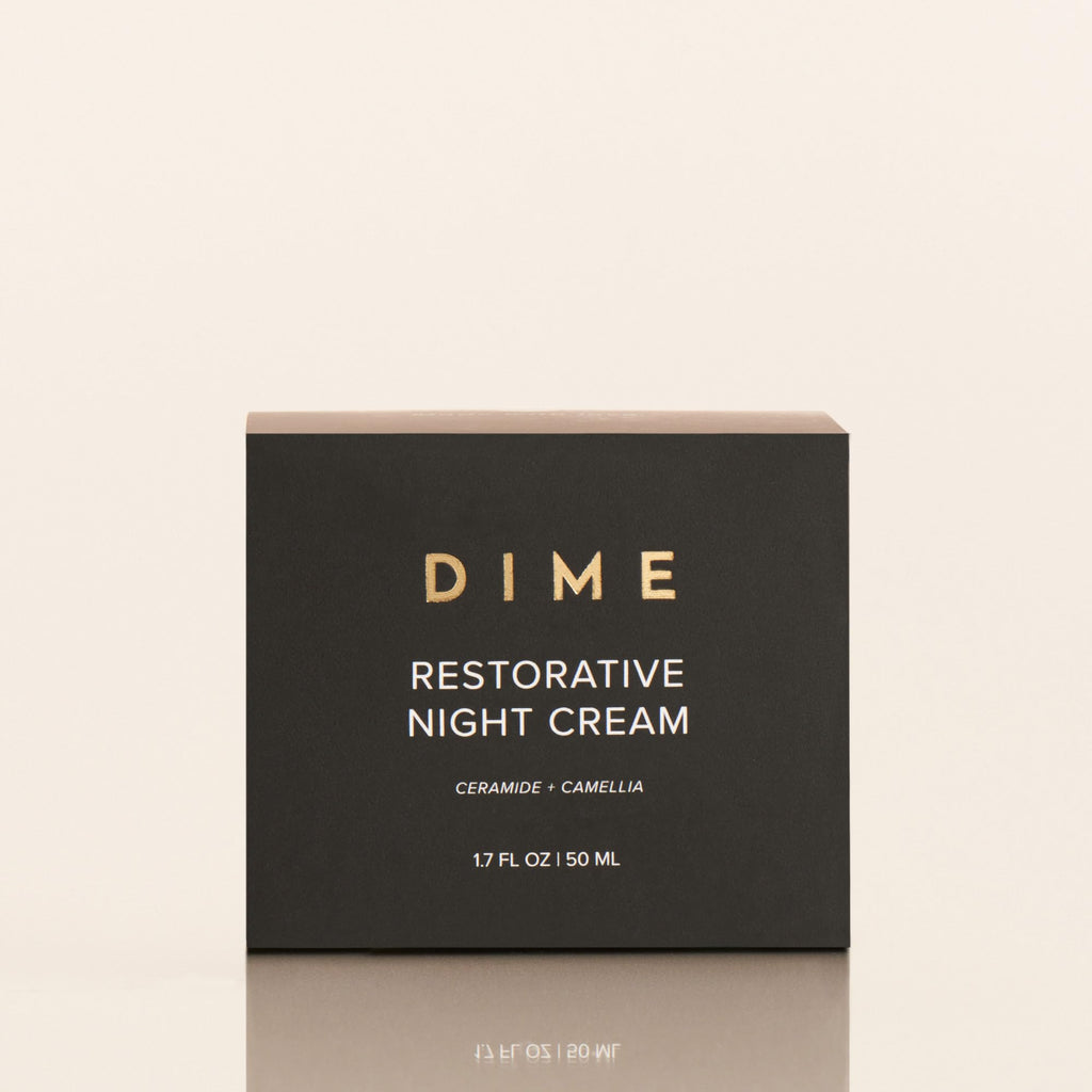 DIME Beauty Restorative Night Cream side profile view