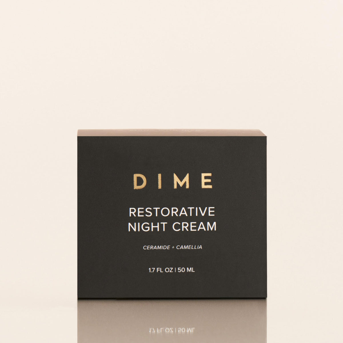 DIME Beauty Restorative Night Cream side profile view